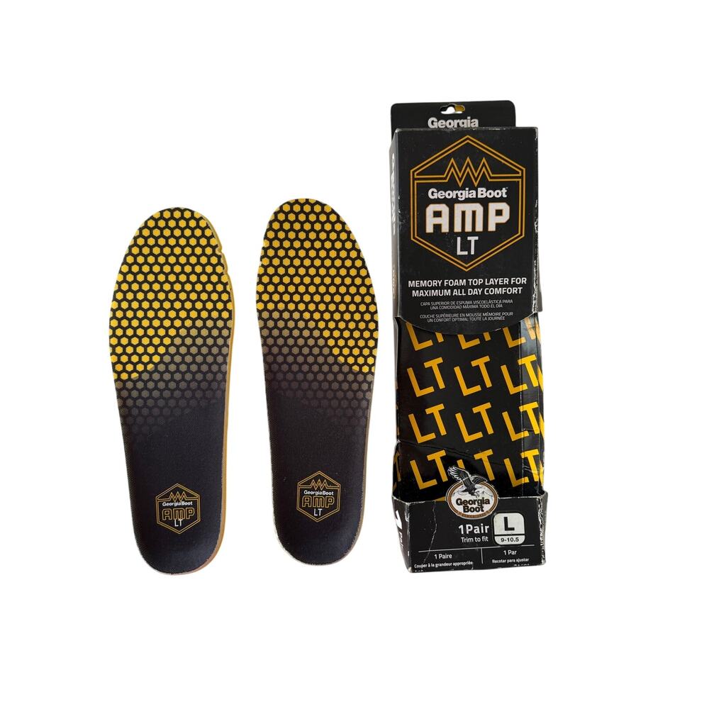GEORGIA BOOT AMP LT AMP INSOLE GB00227 Large Size 9-10.5 New One Pair